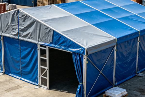 PVC Tent House Construction Solution for Open-Air Storage Yards