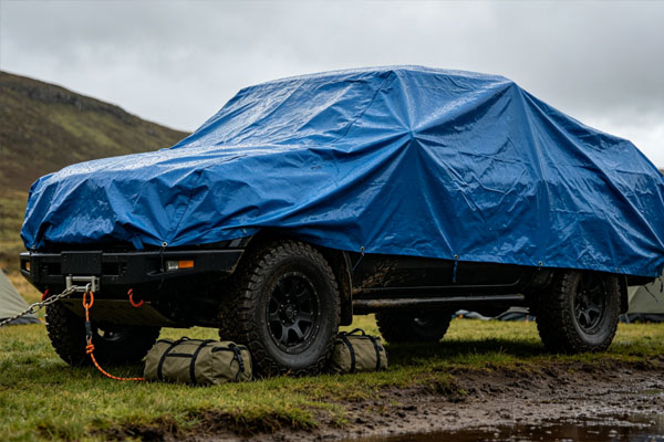 Outdoor Off-Road Vehicle PVC Tarpaulin Protection Solution Outdoor Off-Road Vehicle PVC Tarpaulin Protection Solution