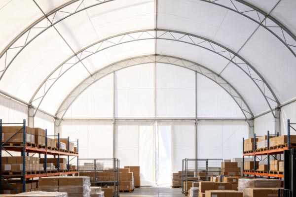 PVC Tent Warehousing Solutions for Logistics Transshipment