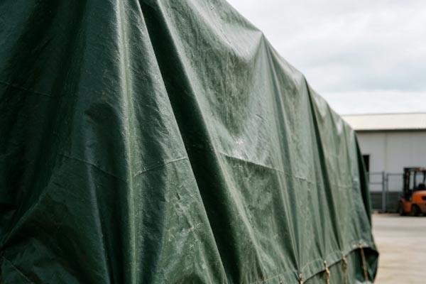 Outdoor Feed Storage Rainproof Tarpaulin Solution