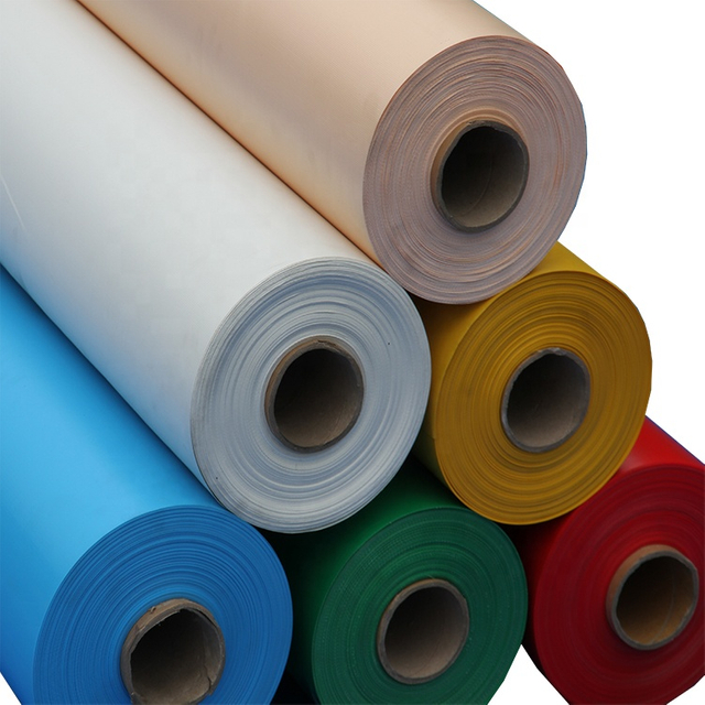  Ripstop Waterproof PVC Roll Fabric 100% polyester waterproof tear-resistant pvc laminated roll tarpaulin