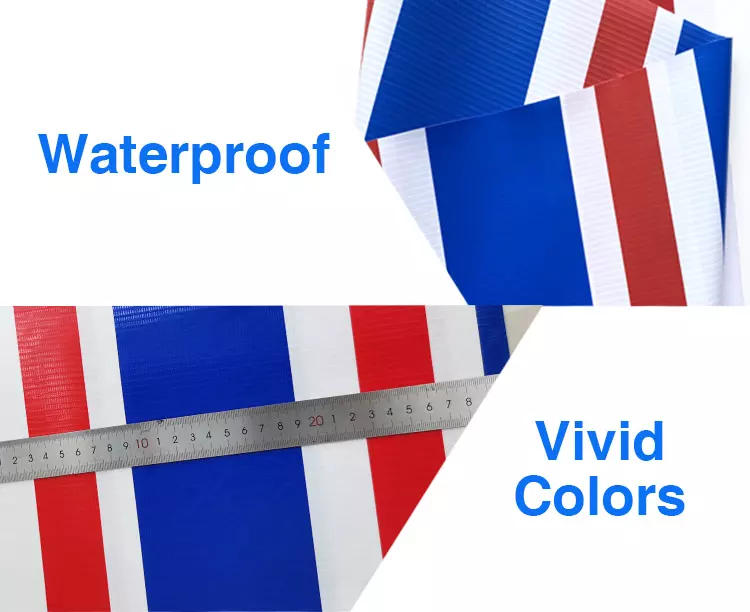  Waterproof fireproof UV resistant PVC coated Printing tarpaulin canvas fabric for tent awning canopy cover