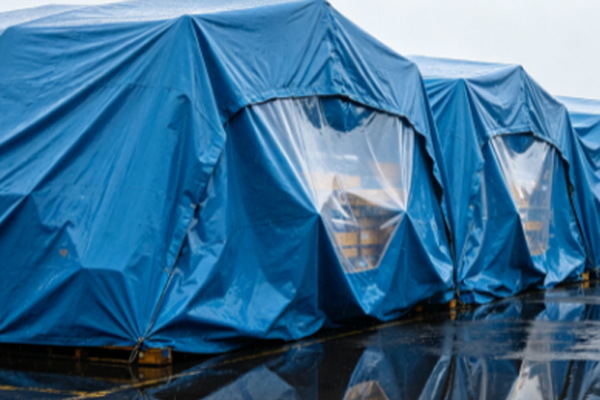 Temporary Outdoor Storage Protection Plan for Sea Freight Cargo