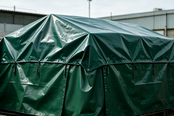 PVC Waterproof Tarpaulin Covering Solution for Fertilizer Storage Yards